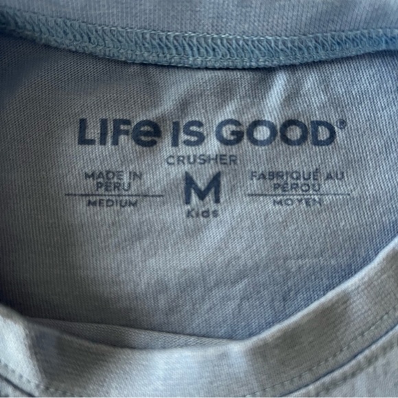 Life is Good Kids Blue 'Pool Boy' Graphic T-Shirt, Size M - Picture 3 of 4